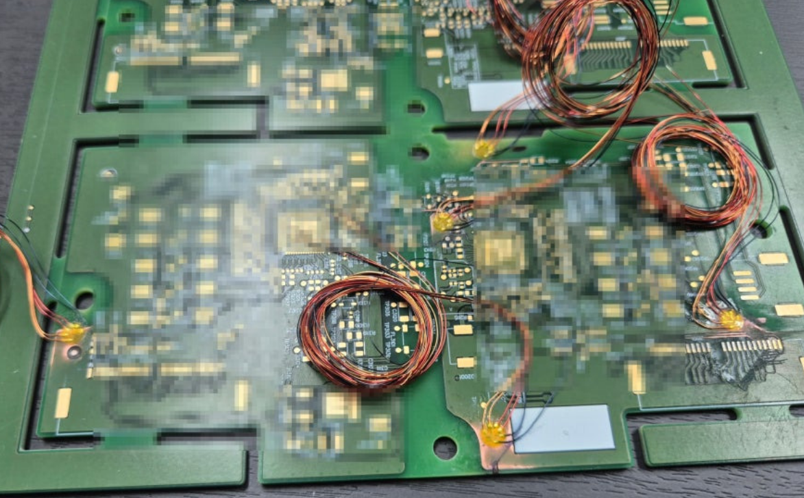 PCB BGA 주변 스트레인게이지 부착